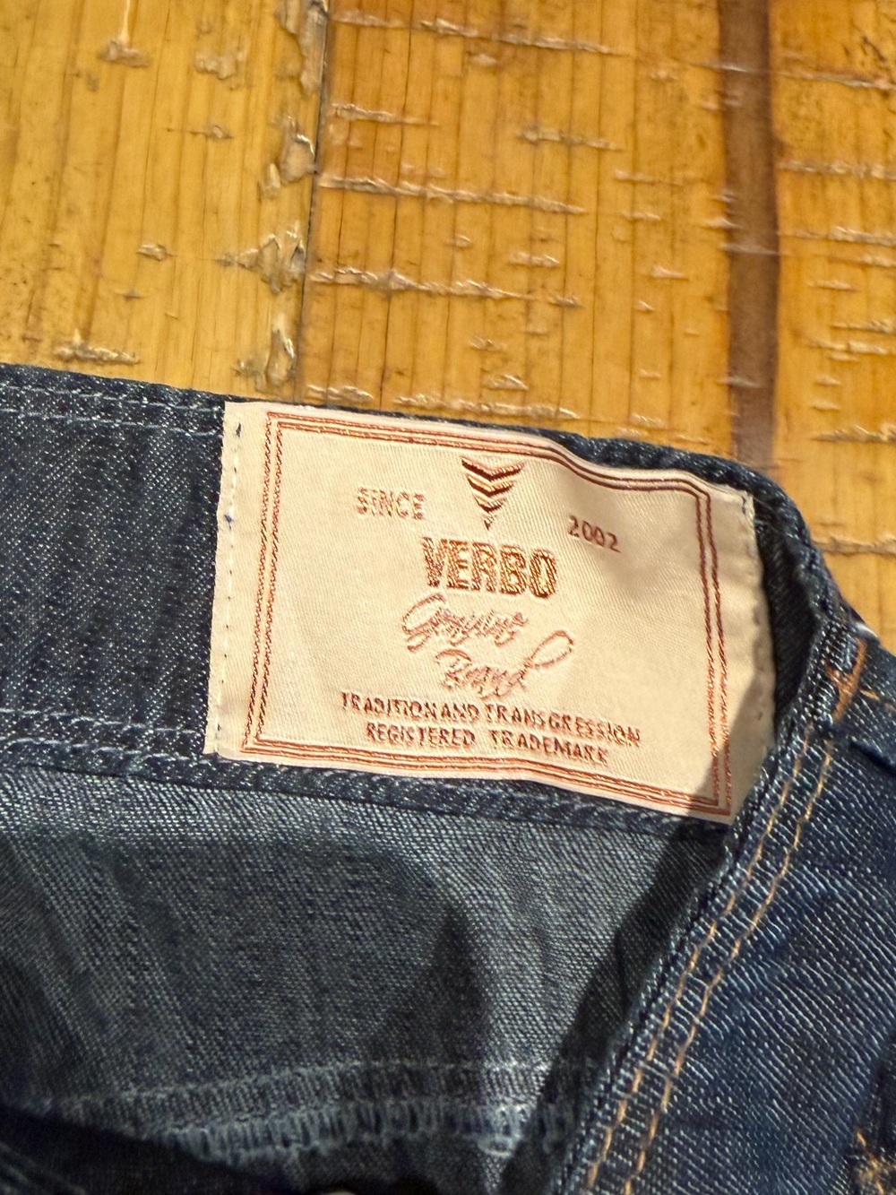 Vintage Brazilian Verbo Embroidered Dark Blue Denim Maxi Skirt - Button Front - Picture 6 of 11